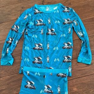 Blue Rico Racing Car Pajama Set size 9/10